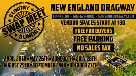There is no charge for calendar listings. . New england swap meet schedule